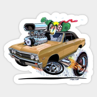 Vince Crains 1967 Chevelle Super Sport Gold Sticker